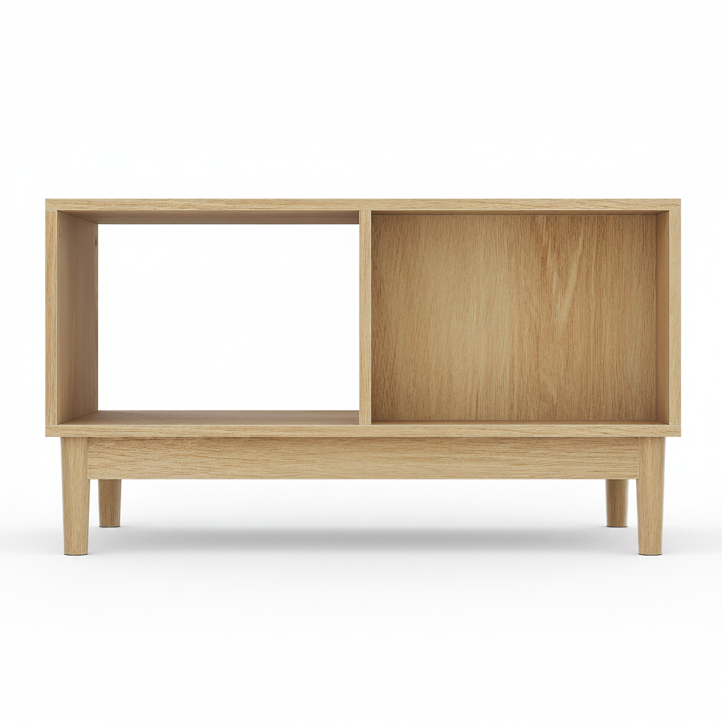 Noma – Scandinavian Coffee Table with Storage in Light Wood