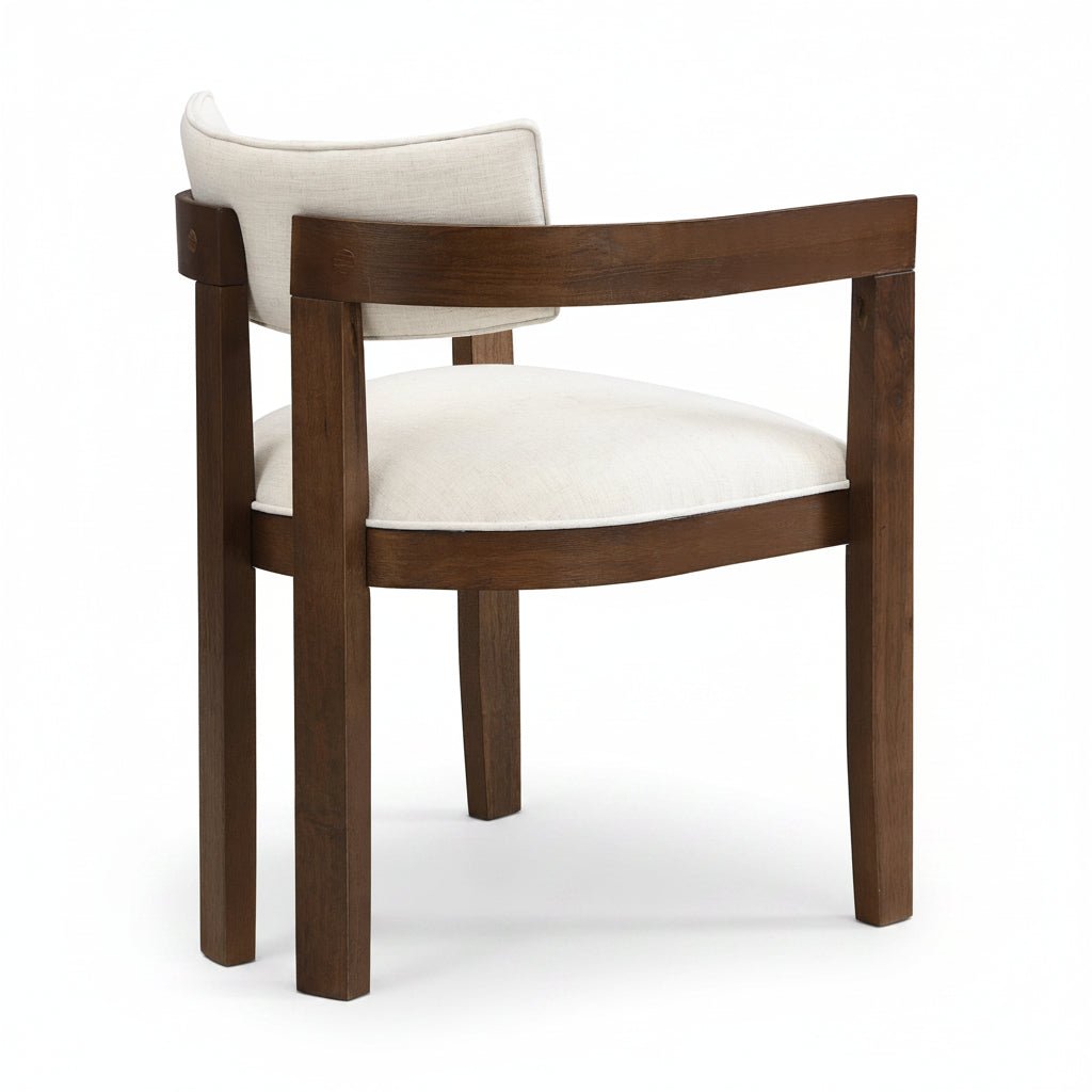 Noma – Solid Wood & Linen Dining Chair – Set of 2