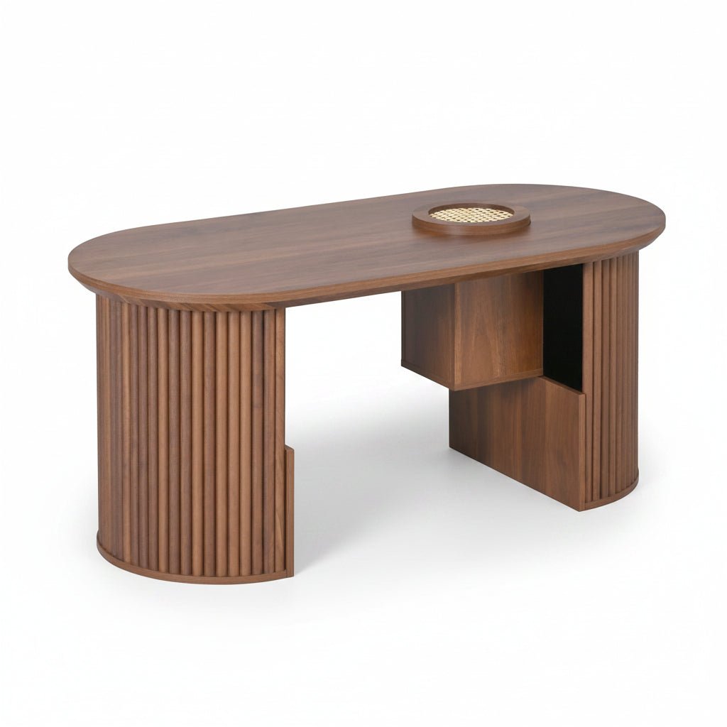 Arvo – Organic Walnut Coffee Table with Integrated Storage